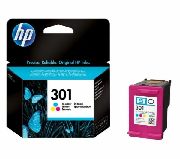HP No 301 Tri-Color Original Ink Cartridge (HPCH562E)