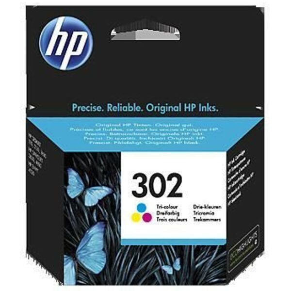 HP 302 TRI-COLOR Original Ink Cartridge (HPF6U65A)