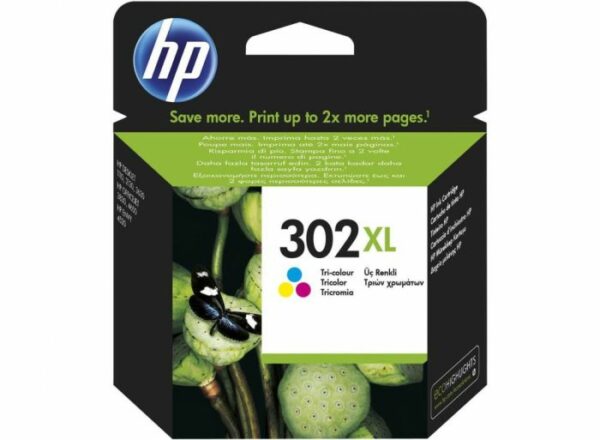 HP No 302XL TRI-COLOR Original Ink Cartridge (HPF6U67A)