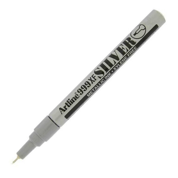 Artline 999XF Ανεξίτηλος Μαρκαδόρος με μύτη 0.8mm σε Ασημί Χρώμα