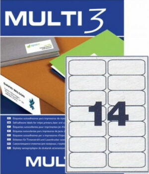 Multi 3 Αυτοκόλλητες Ετικέτες Α4 99,1x38,1mm 04728