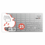 Φάκελος Λευκός Καρέ Αυτοκόλλητος 115×230 Πακέτο 25 τεμαχίων 3005-25