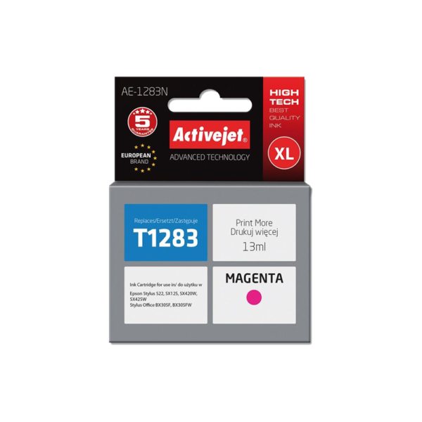 ACJ INK ΣΥΜΒ. ΜΕ EPSON AE-1283N #T1283 MAG 13ml (Ν) #