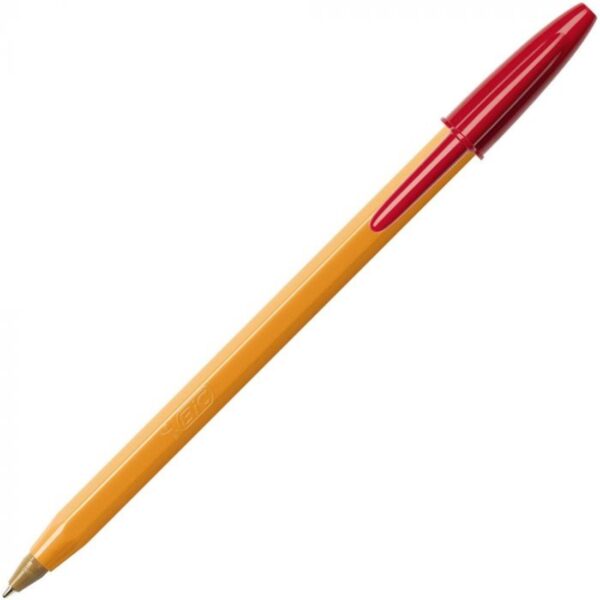 Bic Orange Original Fine Ballpoint 0.8mm με Κόκκινο Μελάνι