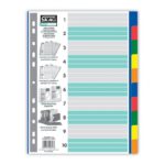 Ευρετήριο P.P. "Economy" Χρωματιστό 10 θέσεων (1-10) SKAG