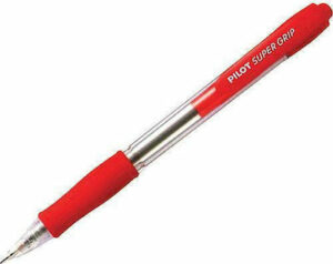 Pilot Super Grip Ballpoint Medium1.0mm Κόκκινο