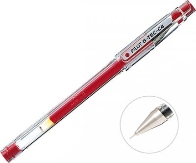 Pilot G-Tec-C4 Gel 0.4mm Κόκκινο