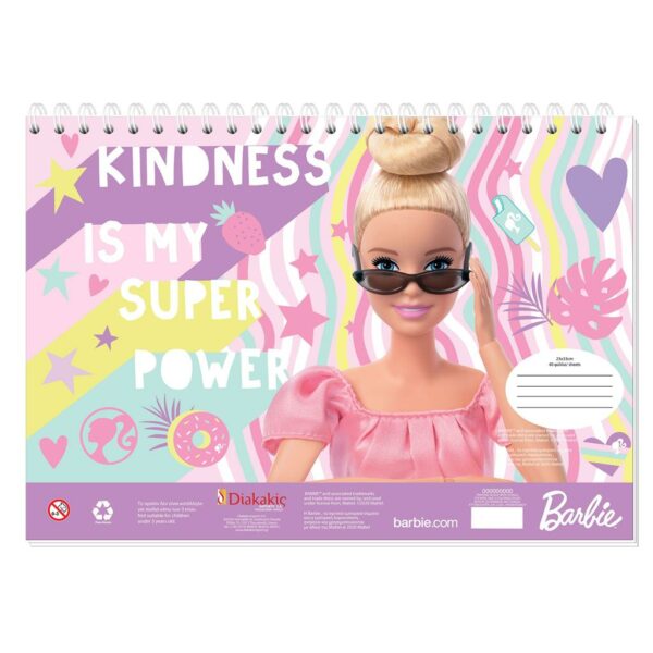 ΜΠΛΟΚ ΖΩΓΡΑΦΙΚΗΣ BARBIE 23X33 40Φ ΜΕ ΑΥΤΟΚΟΛΛΗΤΑ ΚΑΙ ΣΤΕΝΣΙΛ