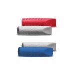 Faber Castell Σετ 2 Γόμες Καπάκι Κόκκινο- Γκρι/ Μπλε- Γκρι 187001