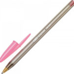 Bic Cristal Fun Ballpoint 1.6mm με Ροζ Μελάνι
