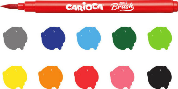 Carioca Super Brush 10 Χρώματα 42937 - Image 2