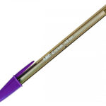 Bic Cristal Fun Ballpoint 1.6mm με Μωβ Μελάνι