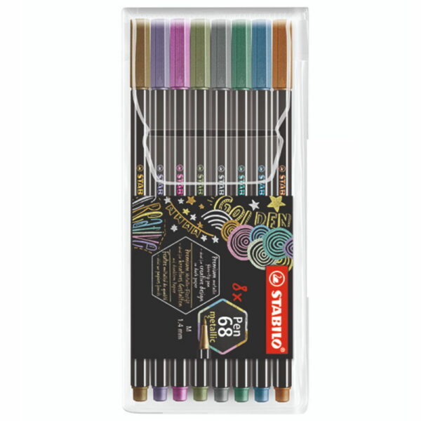 Stabilo Pen 68 1.4mm Metallic 8τμχ