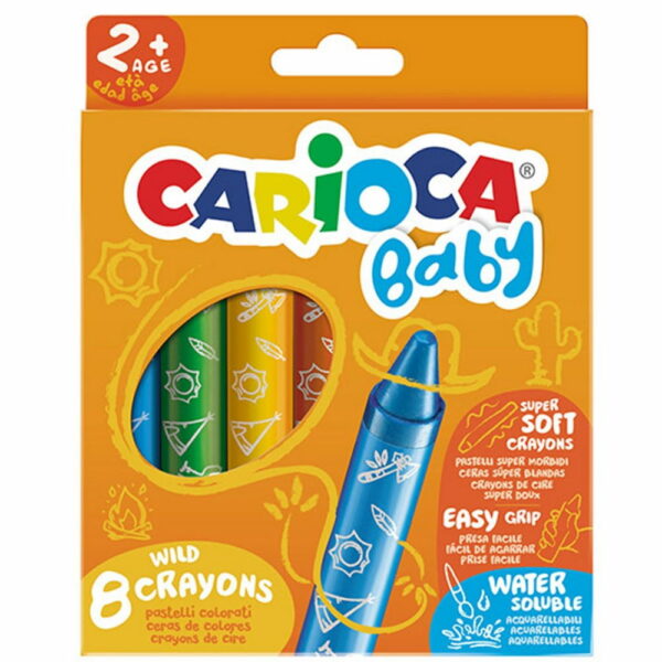Carioca Κηρομπογιές Baby 8τμχ 42892