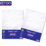 Διαφάνεια Βιβλιοδεσίας METRON  Α4 210x297mm Διάφανη 140mic 100Τ. 470.50.140