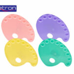 METRON ΠΑΛΕΤΑ ΟΒΑΛ ΠΛΑΣΤΙΚΗ 9 ΘΕΣΕΩΝ Νο 3 ΠΑΣΤΕΛ ΜΩΒ