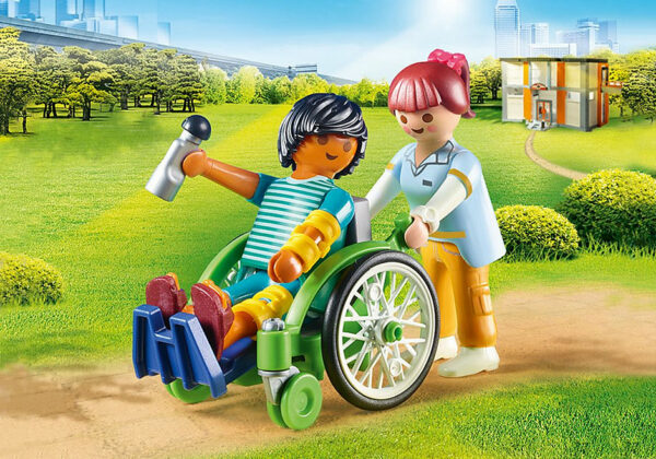 PLAYMOBIL Ασθενής με καροτσάκι 70193 - Image 2