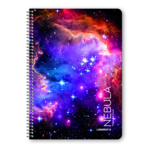 Logigraf Τετράδιο Σπιράλ Nebula 17χ25 2 Θέματα 60 φύλλα 01412 (Διάφορα σχέδια)