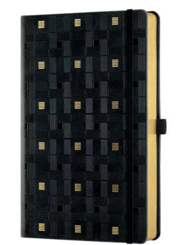 Castelli Σημειωματάριο Ριγέ Weaving Gold 13x21cm QC6QM.464