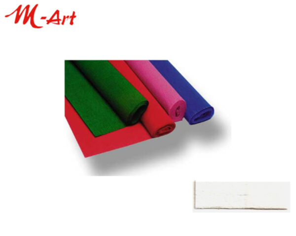 METRON ART Χαρτί Γκοφρέ 0,5x2m Λευκό 828.80.20