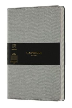 Castelli Σημειωματάριο Harris Ριγέ Grey 13x21cm QC6D9.628