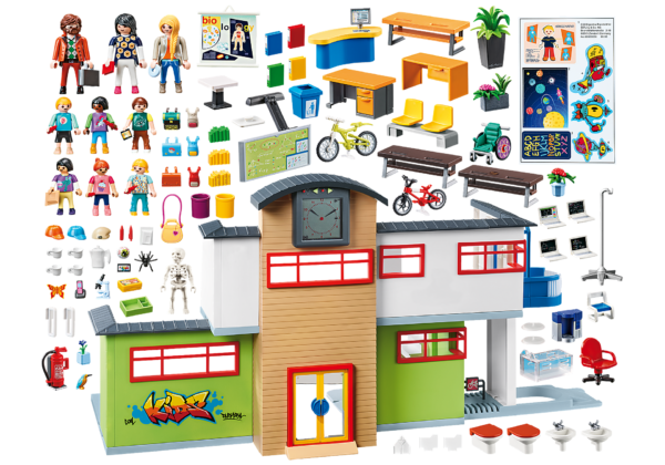 PLAYMOBIL Επιπλωμένο Σχολικό Κτίριο 9453 - Image 3