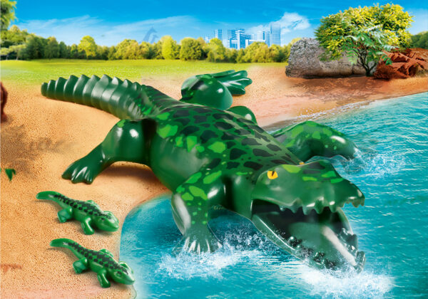 PLAYMOBIL Αλιγάτορας με τα μωρά του 70358 - Image 2