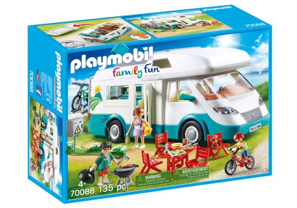PLAYMOBIL Αυτοκινούμενο Οικογενειακό Τροχόσπιτο 70088
