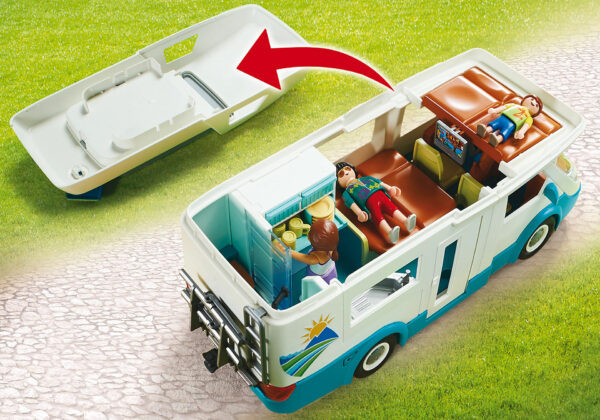PLAYMOBIL Αυτοκινούμενο Οικογενειακό Τροχόσπιτο 70088 - Image 5