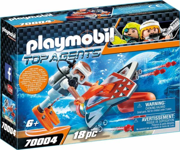 PLAYMOBIL Υποθαλάσσιο Τζετ της Spy Team 70004
