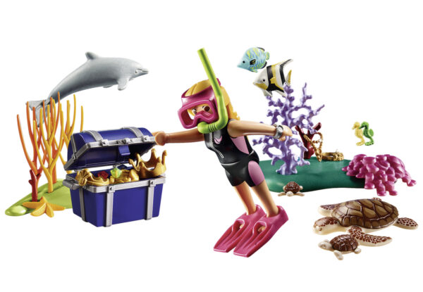 PLAYMOBIL Gift Set Δύτρια με σεντούκι θησαυρού 70678 - Image 2