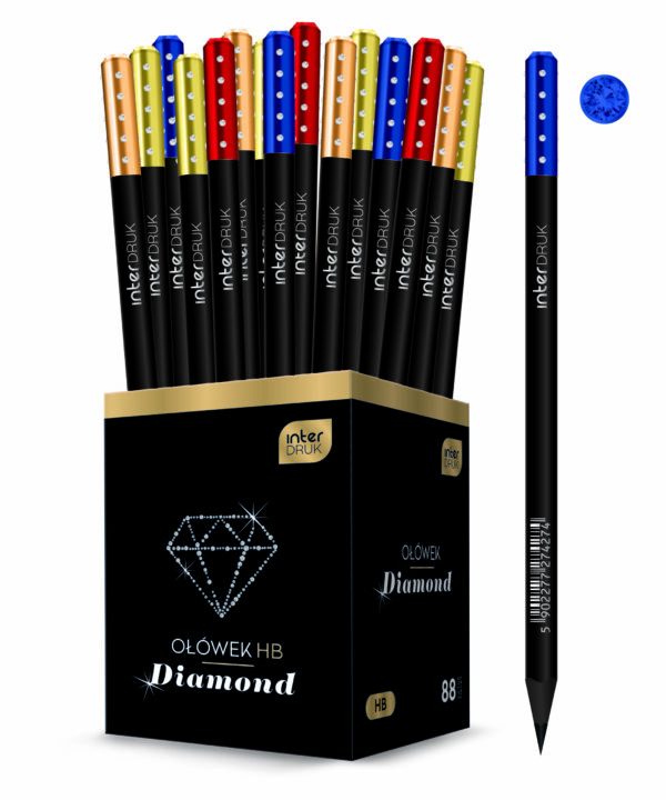 Μολύβι INTERDRUK Diamond HB (Διάφορα Χρώματα)