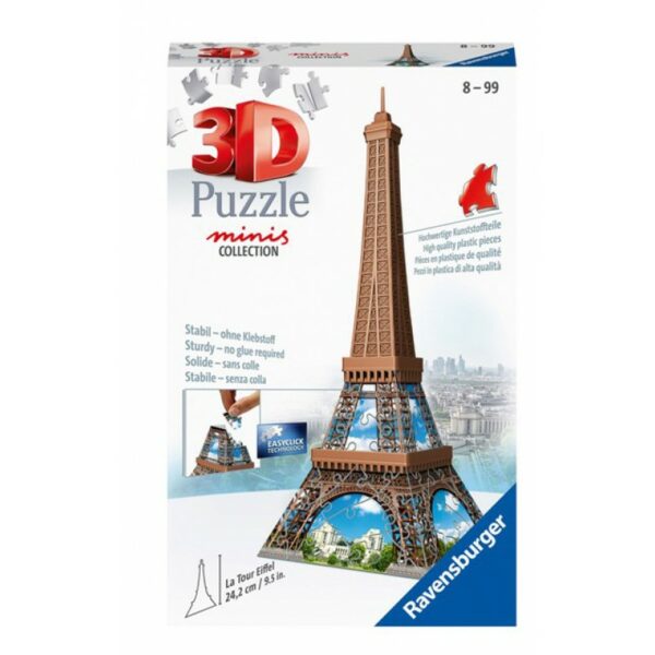 Ravensburger 3D Puzzle Minis Eiffel Tower 54 Κομμάτια 12536