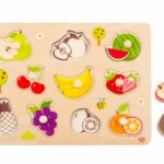 Tooky Toy Πάζλ Σφηνώματα Φρούτα TY854
