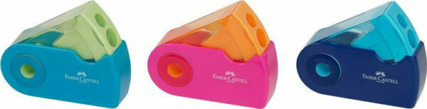 Faber-Castell Διπλή Ξύστρα βαρελάκι (Διάφορα Χρώματα) 182704 - Image 2
