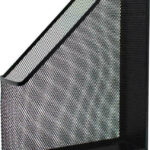 Metron Θήκη Περιοδικών Αρχείου Μεταλλική σε Μαύρο χρώμα 31.8x7.5x25cm 659939