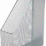 Metron Θήκη Περιοδικών Αρχείου Μεταλλική σε Γκρι χρώμα 31.8x7.5x25cm 659946