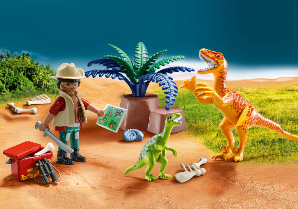 PLAYMOBIL Maxi Βαλιτσάκι Εξερευνητής και δεινόσαυροι 70108 - Image 2