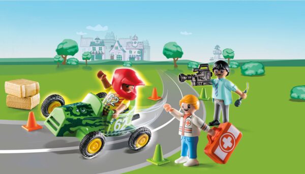 PLAYMOBIL DUCK ON CALL - Επιχείρηση Διάσωσης: Βοηθήστε τον οδηγό αγώνων! 70919 - Image 2