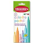 Fibracolor Colorito Pastel Πλενόμενοι Μαρκαδόροι 6 Χρωμάτων 025770