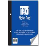 Next μπλοκ ριγέ με τρύπες 14x21εκ. 80 Φύλλα 1122