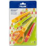 Milan Ψαλίδι Κυματιστό με 4 Εναλλάξιμες Λεπίδες 16cm 14930904