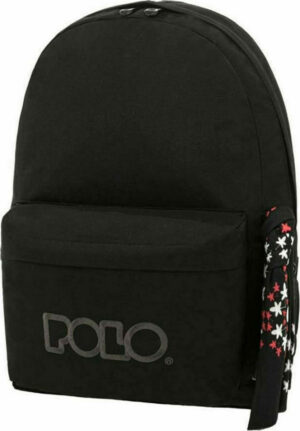 Polo Original 600D Σχολική Τσάντα Πλάτης Γυμνασίου - Λυκείου σε Μαύρο χρώμα 901135-2000