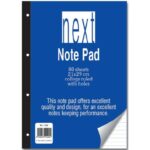 Next μπλοκ ριγέ με τρύπες 21x29εκ. 80φυλ. 01102