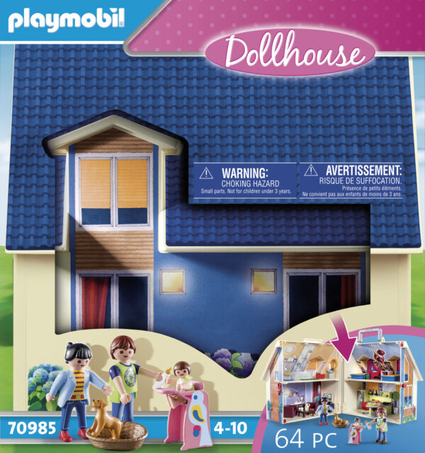 PLAYMOBIL Μοντέρνο Κουκλόσπιτο-βαλιτσάκι 70985 - Image 3