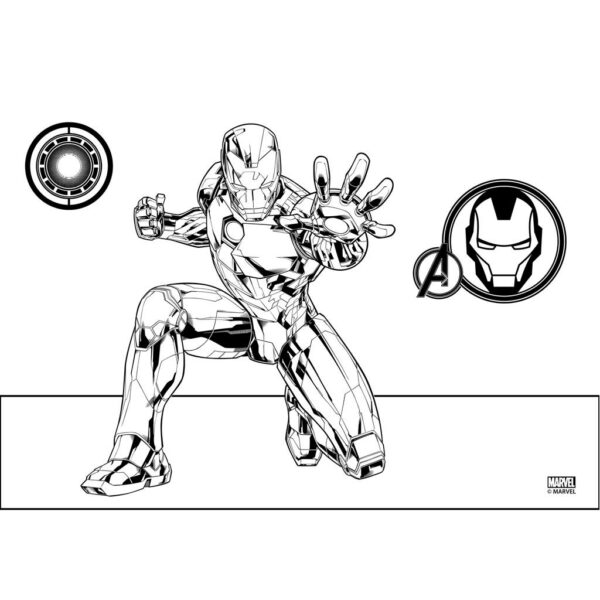Διακάκης Μπλοκ Ζωγραφικής Iron Man 23x33 40Φ 000506007 - Image 5
