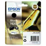 Epson 16XL Μελάνι Εκτυπωτή InkJet Μαύρο (C13T16314010 C13T16314012)