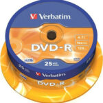 Verbatim Εγγράψιμα DVD-R Printable 4.7GB 25τμχ 43522