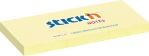 Stick'N Αυτοκόλλητα Σημειώσεων 3.8x5cm 100 φύλλα Κίτρινο 21003