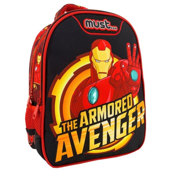 ΣΧΟΛΙΚΗ ΤΣΑΝΤΑ ΠΛΑΤΗΣ ΝΗΠΙΟΥ AVENGERS IRON MAN MUST 2 ΘΗΚΕΣ 000500985